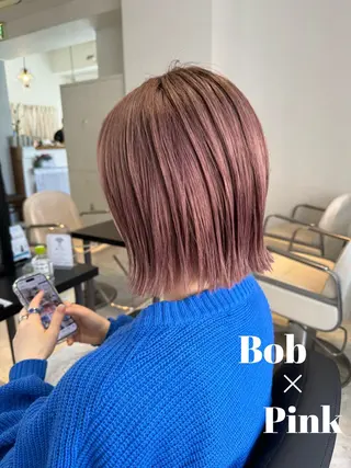ミディアム 髪質改善ストレート オルメントのヘアスタイル