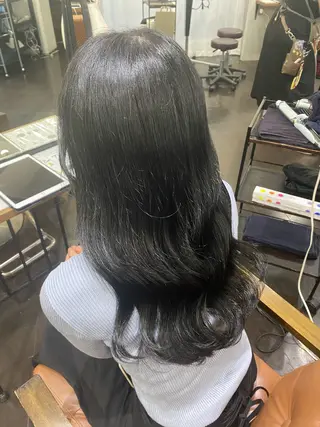 ロング カラー ヘアアレンジ 🍒ᩚ名駅/艶髪 縮毛矯正/あゆ🍒ᩚのヘアスタイル