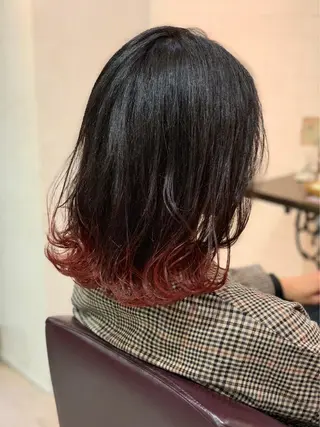 ミディアム 松本 亮のヘアスタイル