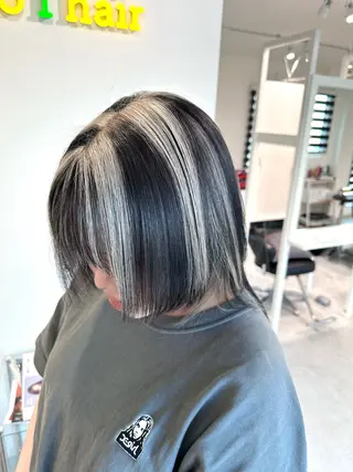 ミディアム カラー 加藤 佑二のヘアスタイル
