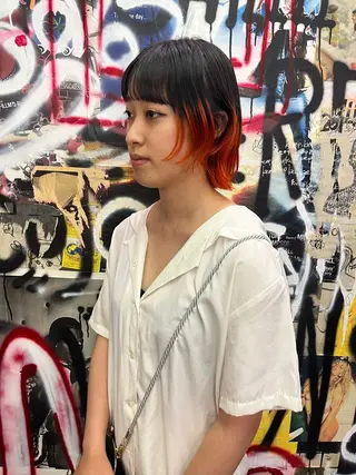 ショート カラー eri kinjoのヘアスタイル