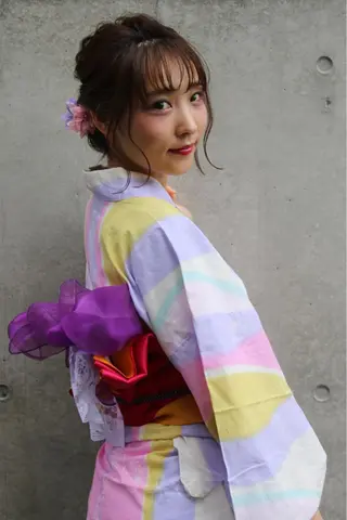 ミディアム ヘアアレンジ 前田 裕介のヘアスタイル