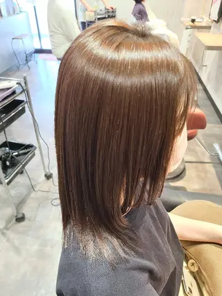 セミロング カラー 大熊 智也のヘアスタイル