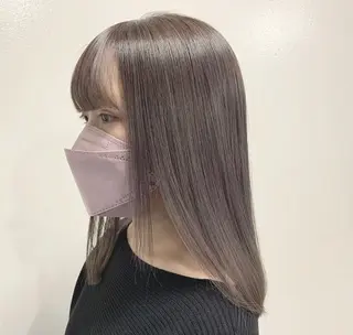 ミディアム カラー ヘアアレンジ 💛髪質改善/透明感 カラー🧡reikaのヘアスタイル