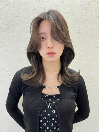 セミロング カラー 韓国ヘア×髪質改善 /yoshikaのヘアスタイル