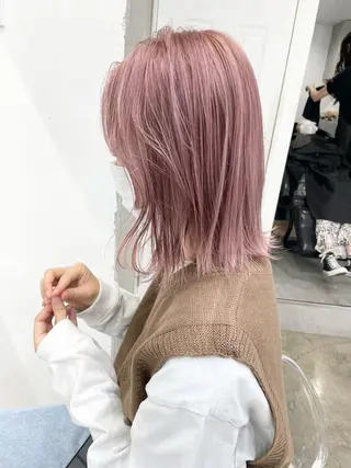 ミディアム 憧れの艶ハイトーンへ 🌙サイダサキのヘアスタイル