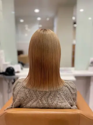 ミディアム ボブ/艶髪 soleilrukaのヘアスタイル