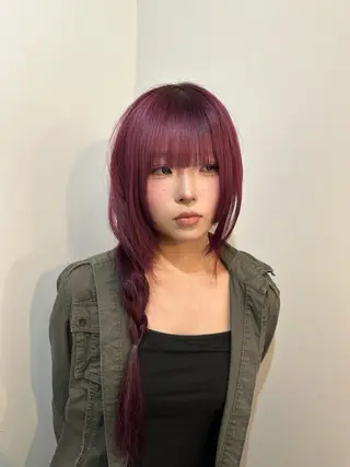 ロング カラー mi sakiのヘアスタイル