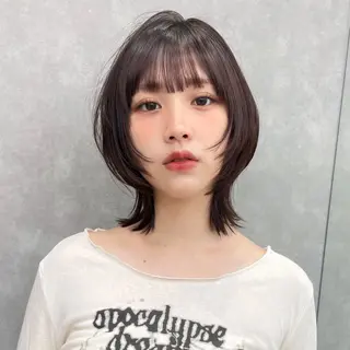 ショート カラー パーマ 縮毛矯正/ストンボブ Wカラー💎ヒデジのヘアスタイル