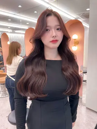 ロング カラー レイヤー🇰🇷 韓国ヘア💕トモミのヘアスタイル