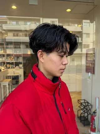 ショート パーマ メンズ パーマ/ハイトーン スパイキー/神田正紀のヘアスタイル