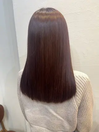 カラー ロングレイヤー ／米澤凌華のヘアスタイル