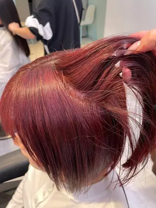 カラー 🇰🇷韓流暖色ヘア 🍒saaya🍒のヘアスタイル