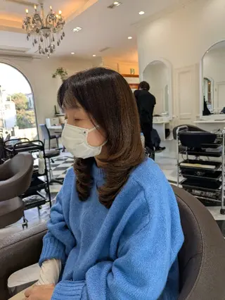 ロング Salon de with根本博史のヘアスタイル