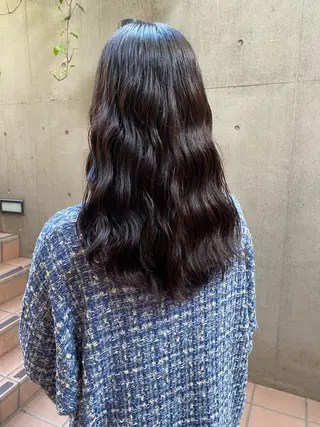 セミロング 大人可愛い♡コテ巻き パーマ🌼杉田 萌恵のヘアスタイル