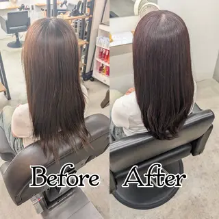 セミロング カラー R hair🧡 伊藤美和🤎のヘアスタイル