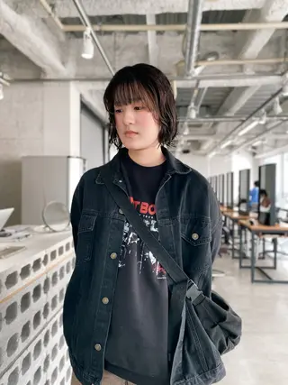 ミディアム パーマ KOOKI スティードトーキョーのヘアスタイル