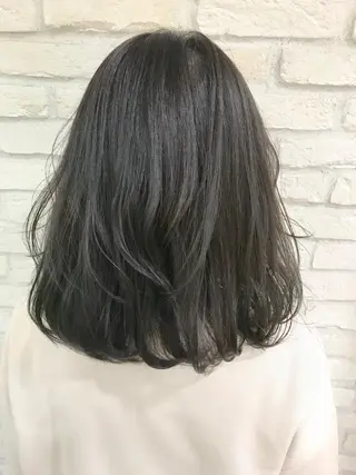 ミディアム カラー 横浜🍒ルーツカラー エクステ/RIEのヘアスタイル