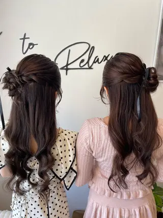 ロング 六本木0分ヘアセット ヘアメイクのヘアスタイル