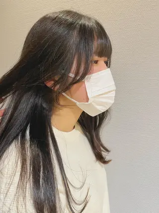 ロング かわい りほのヘアスタイル