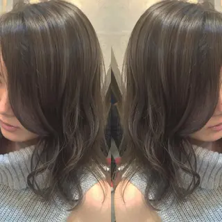 セミロング カラー HIRO. ★のヘアスタイル