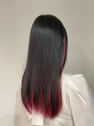 ロング カラー 髪質改善 菊池紳吾のヘアスタイル