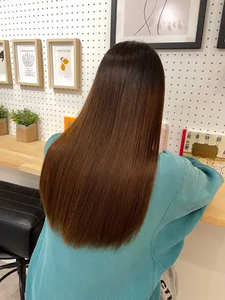 ロング 縮毛・酸性ストレート 特化のヘアスタイル