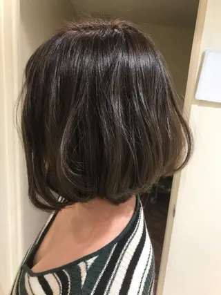 ショート カラー パーマ 桝野 尚也のヘアスタイル