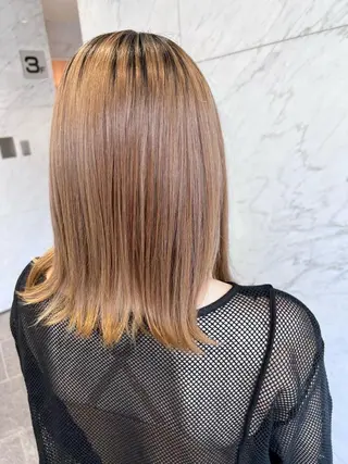 ミディアム カラー ベイリコルド　アトリ 店長　宮城一真のヘアスタイル