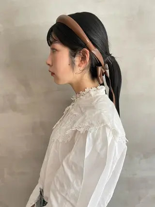 ロング ヘアアレンジ 大人girly🛋️ 🤍yukakoのヘアスタイル