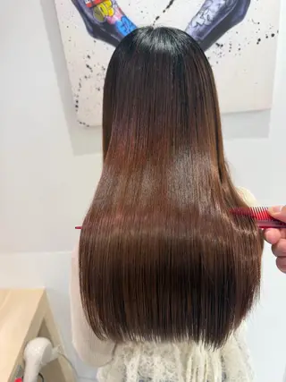ロング パーマ 髪質改善/縮毛矯正 /ブリーチ矯正/岡部のヘアスタイル