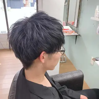 ショート カラー パーマ メンズ R ri R takagiのヘアスタイル