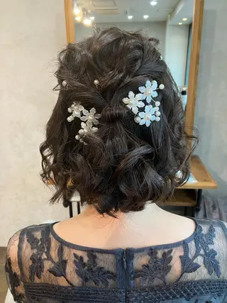 ミディアム ヘアアレンジ Hair&Make Nahoのマツエク・マツパデザイン