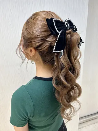 ロング ベルグローヘアセット 🤍まりこのヘアスタイル