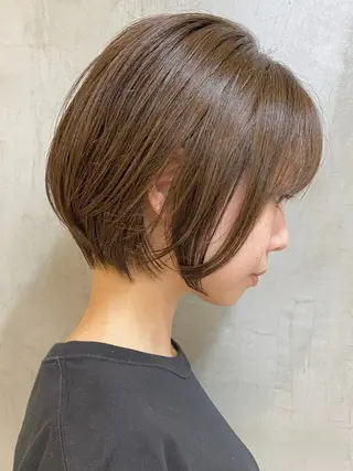 ショート カラー 髙橋碧 透明感カラー / fifthパーマのヘアスタイル