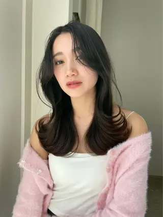 ロング 韓国ヘア🕊村上 ののこ🕊のヘアスタイル