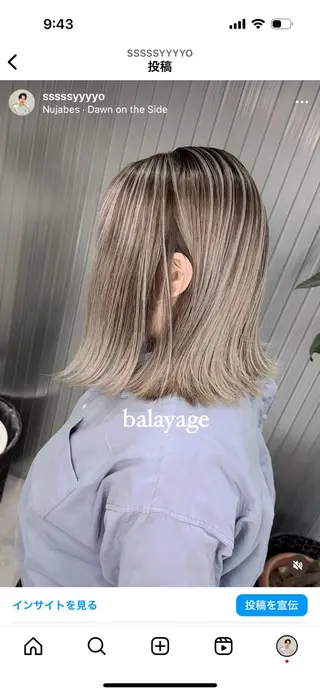 ミディアム カラー LOOP hairのヘアスタイル