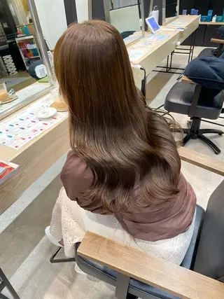 ロング メンズ縮毛矯正 ニュアンスパーマのヘアスタイル