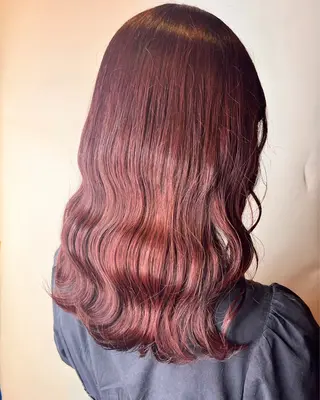 セミロング 🍒Ayana🍒 艶カラー🍒のヘアスタイル
