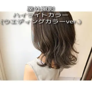 ミディアム カラー パーソナルカラー診断 できます　木曽　主博のヘアスタイル