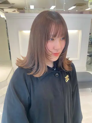 セミロング Okamura Chisatoのヘアスタイル
