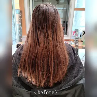 セミロング カラー 田中 孝征のヘアスタイル