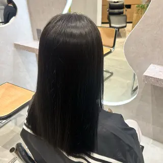 セミロング カラー 馬場 美咲のヘアスタイル