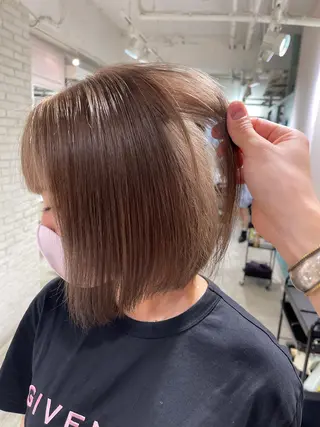 ミディアム カラー ヘアアレンジ レイヤー&カラー 人気美容師倉崎涼のヘアスタイル