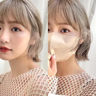 ミディアム カラー レイヤー専門家 ダブルカラー修のヘアスタイル