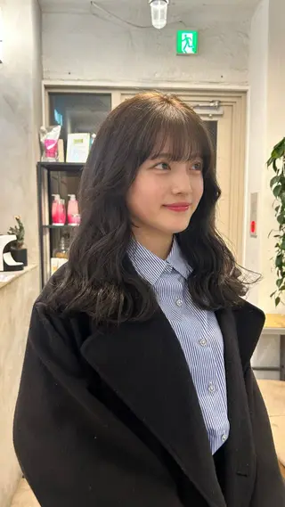 ミディアム カラー じゅわっと暖色カラー 🍊Moemiのヘアスタイル