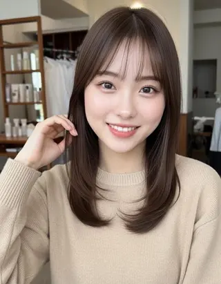 セミロング MARLE 布施店のヘアスタイル