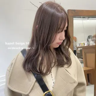 ミディアム カラー ヘアアレンジ ena/ブリーチなし 透明感・レイヤー🎀のヘアスタイル