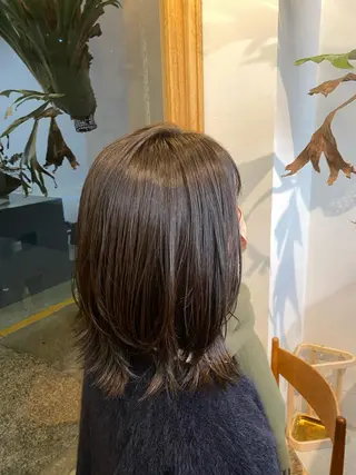 ミディアム カラー うる艶ヘア♡韓国好き 透明感　shotaのヘアスタイル