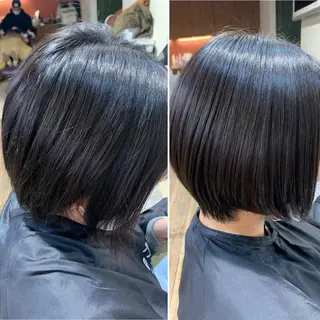 ショート パーマ 縮毛矯正/山根勇平 /完全マンツーマンのヘアスタイル
